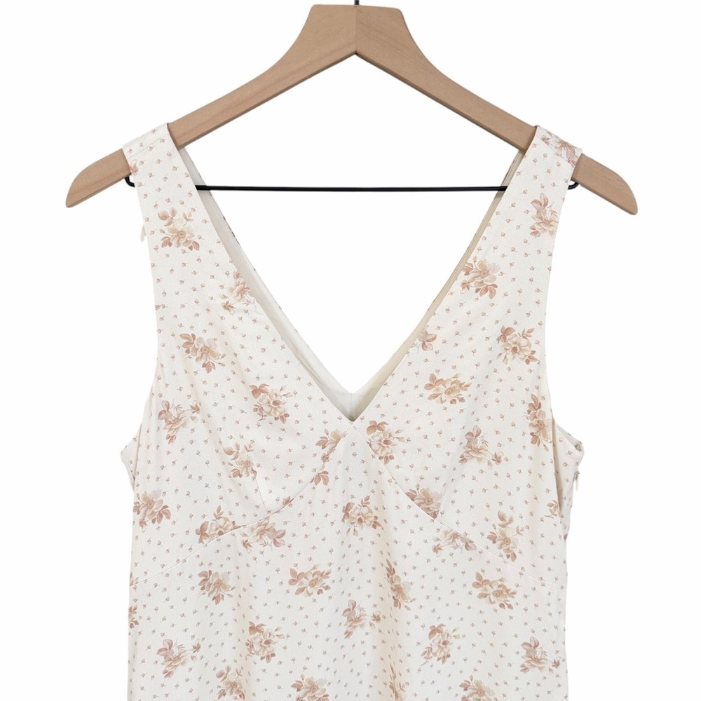 & Other Stories Floral Satin Mini Dress Size 6 NWT - Picture 3 of 10